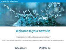 Tablet Screenshot of downthisroad.com.au